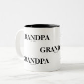 Opa Opgericht Modern Tweekleurige Koffiemok (Voorkant links)