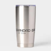 Opa Opgericht Nieuwe Opa Cadeau Geïsoleerde Drinkbeker (Voorkant)