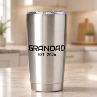 Opa Opgericht Nieuwe Opa Cadeau Geïsoleerde Drinkbeker