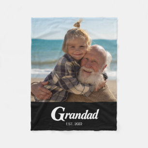Opa Opgericht Pret Bold Foto Fleece Deken
