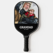 Opa Opgericht Pret Typography Foto Pickleball Paddle (Achterkant)