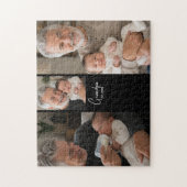 Opa Opgericht Script Black 3 Foto Legpuzzel (Verticaal)