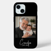 Opa Opgericht Script Zwart Foto  Case-Mate iPhone Case (Achterkant)