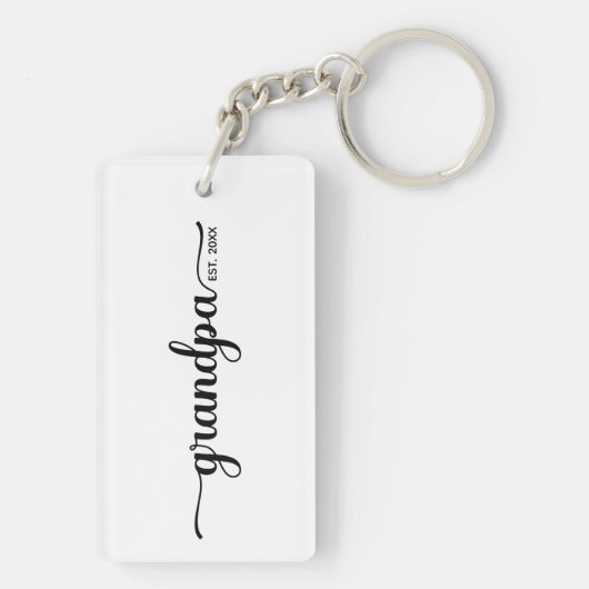 Opa opgericht sleutelhanger (achterkant)