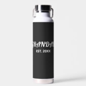 Opa Opgericht Vet Witte Typografie Waterfles (Voorkant)