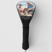 Opa Opgericht Wit Krachtig Minimaal Tekst Foto Golfheadcover (Voorkant)