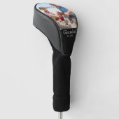 Opa Opgericht Wit Krachtig Minimaal Tekst Foto Golfheadcover (Schuin)