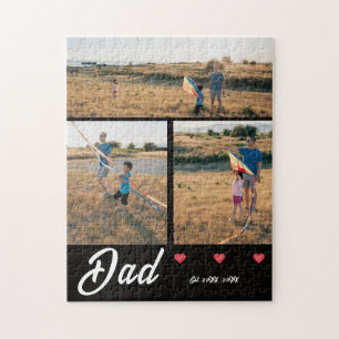 Opa Opgericht Wit Schrift Rode Hart 3 Foto Legpuzzel