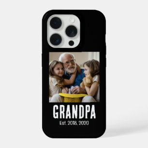 Opa Opgericht witte grunge tekst foto iPhone 15 Pro Case