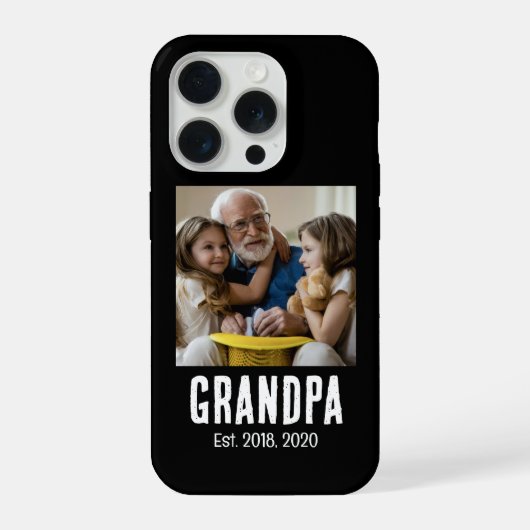 Opa Opgericht witte grunge tekst foto iPhone Hoesje (Achterkant)