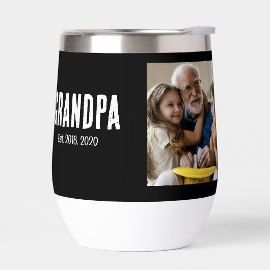 Opa Opgericht witte script foto (Links)