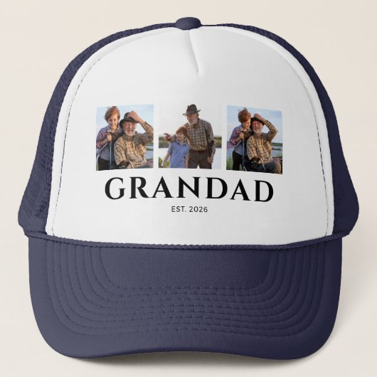 Opa Opgericht Zwart 3 Foto Trucker Pet (Voorkant)