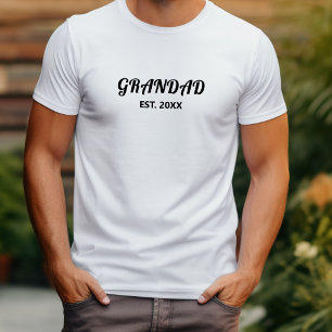 Opa Oprichting Vet Zwart Lettertype T-shirt