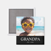 Opa Oprichtings Foto Vaderdag Magneet (Voorkant / Achterkant)