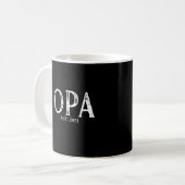 Opa Oprichtingsjaar Koffiemok (Voorkant links)
