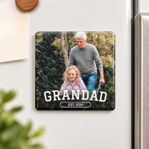 Opa Oprichtte Foto Nieuw Opa Cadeau Magneet