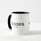 Opa Oprichtte Nieuwe Opa Cadeau Mok (Voorkant links)