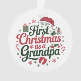 Opa Ornament, eerste kerst, aangepaste opa Ornament