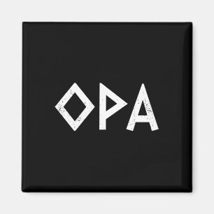 Opa Oude Griekse Pride Griekse vlag Grappig Grieks Magneet