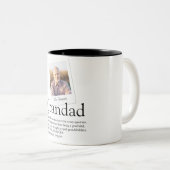 Opa Oude papa Papa Definitie Foto Tweekleurige Koffiemok (Voorkant rechts)