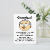 Opa Ouder Quote Verjaardag Briefkaart (Staand voorkant)