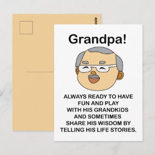 Opa Ouder Quote Verjaardag Briefkaart