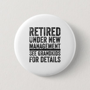 Opa Papa Gepensioneerd Man Beste Pensioen Ronde Button 5,7 Cm