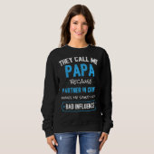 Opa papa partner in Mannen Trui (Voorkant volledig)