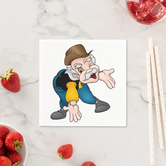 Opa papieren servetten