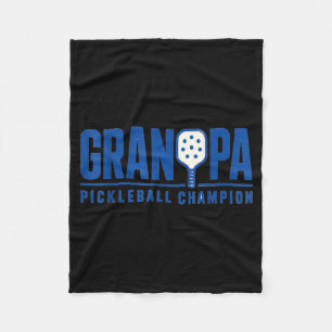 Opa Pickleball Sport Stijl Paddle Speler Fleece Deken