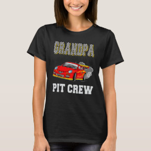 Opa Pit Crew Verjaardag Racing Car Theme Race Bd T-shirt
