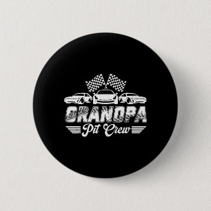 Opa Pit Crew Verjaardagsfeestje Race Auto Liefhebb Ronde Button 5,7 Cm