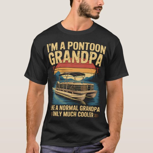 Opa Pontonbootliefhebber T-shirt (Voorkant)