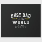 Opa Quotes | Beste Papa Van De Wereld Cadeaupapier (Vlak)