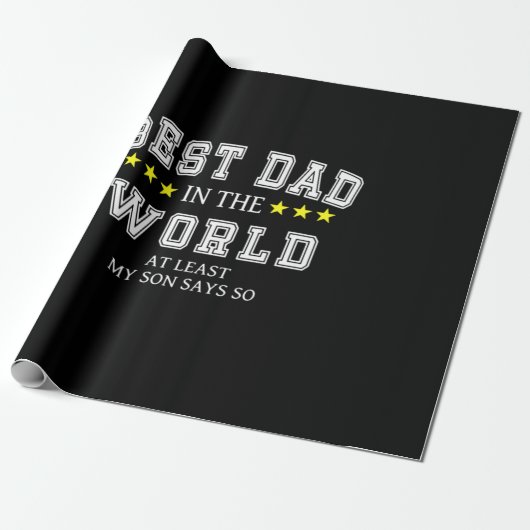 Opa Quotes | Beste Papa Van De Wereld Cadeaupapier (Uitgerold)