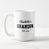 Opa Richtte Dappere Moderne Naam Op Koffiemok (Links)