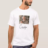 Opa Richtte Geschenk Foto T-shirt (Voorkant)