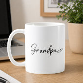 Opa Richtte Minimale Lettertype Op Koffiemok