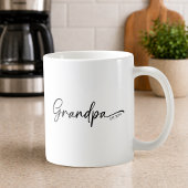 Opa Richtte Minimale Lettertype Op Koffiemok