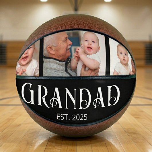 Opa Richtte Modern Schrift 3 Foto Op Basketbal