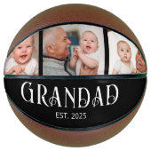 Opa Richtte Modern Schrift 3 Foto Op Basketbal (Voorkant)