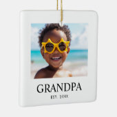 Opa Richtte Moderne Foto Op Keramisch Ornament (Rechts)