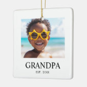Opa Richtte Moderne Foto Op Keramisch Ornament (Links)