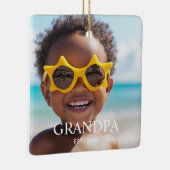 Opa Richtte Moderne Foto Op Keramisch Ornament (Rechts)