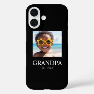 Opa Richtte Moderne Zwarte 2 Foto Op iPhone 16 Hoesje