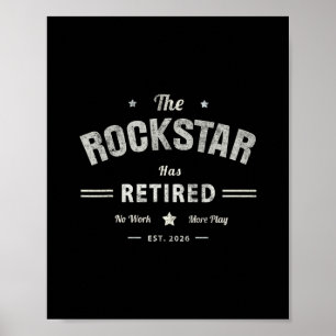 Opa Rockster is met pensioen 2026 Vader Cruise M Poster