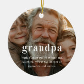 Opa | S sentimentele foto kerstcadeau Keramisch Ornament (Voorkant)