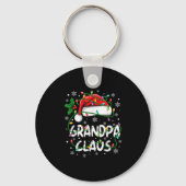 Opa Santa Claus Familie Kerst Squad Crew Ma Sleutelhanger (Voorkant)