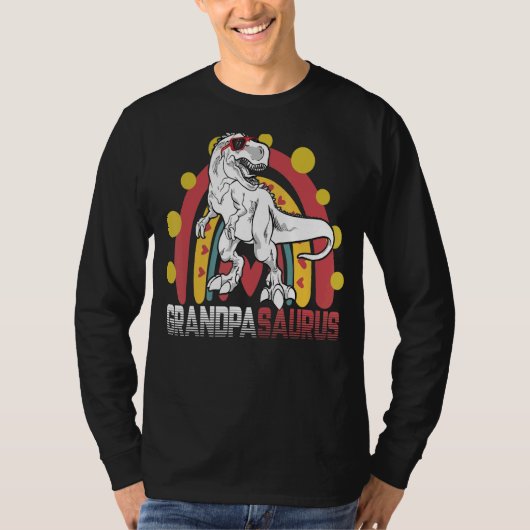 Opa Saurus Rex Dinosaur Vaderdag Family Ma T-shirt (Voorkant)