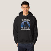 Opa Saurus Rex met een dinosaurus Hoodie (Voorkant volledig)